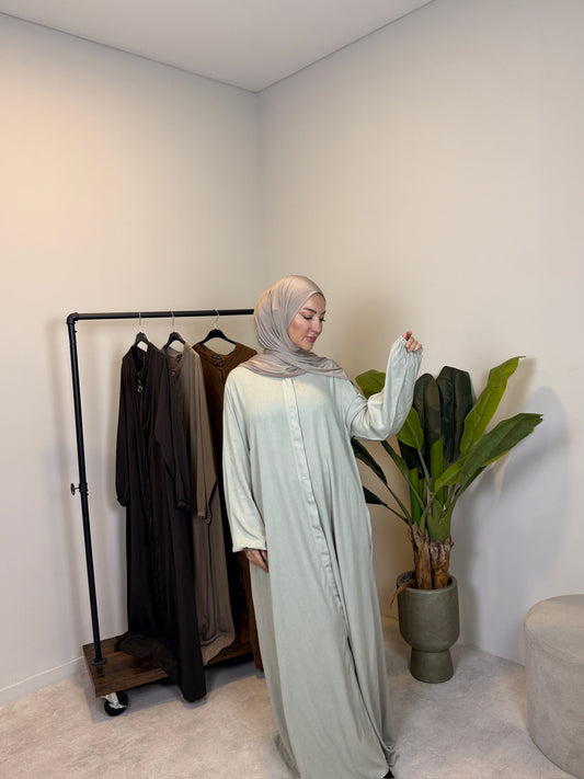 Abaya mit Reißverschluss